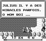 une photo d'Ã©cran de Mystic Quest sur Nintendo Game Boy